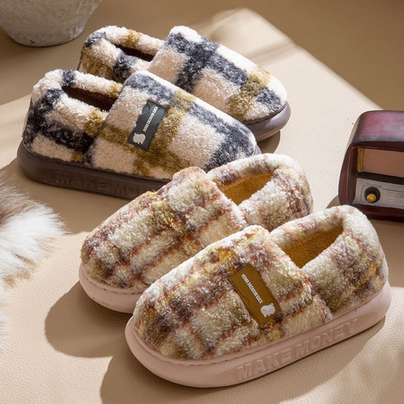 踩屎感棉拖鞋女款冬季包跟新款