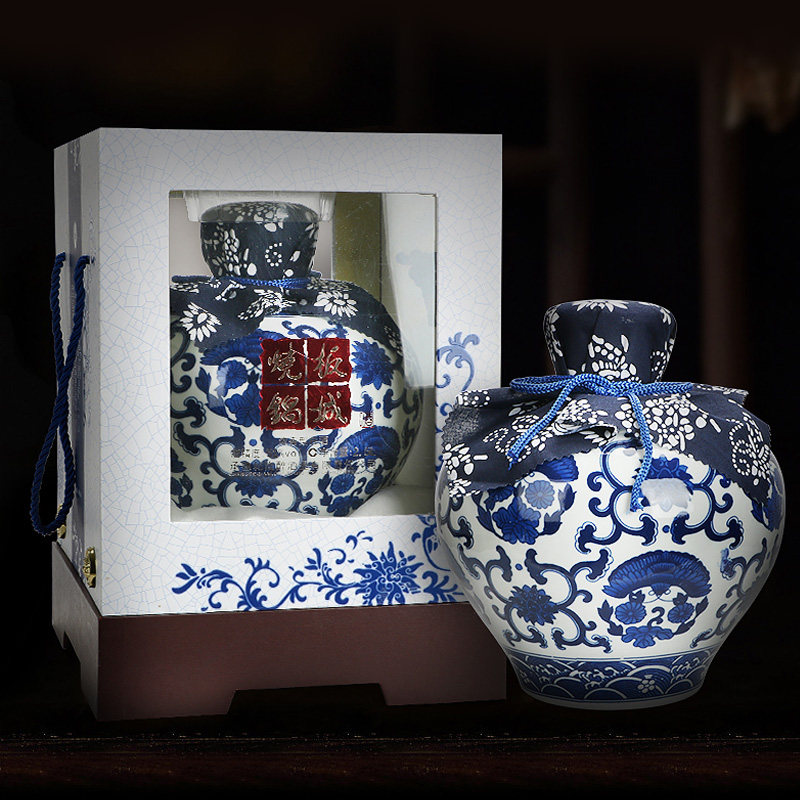 板城烧锅酒 青花坛52度 河北特产浓香型纯粮食大坛白酒河北特产