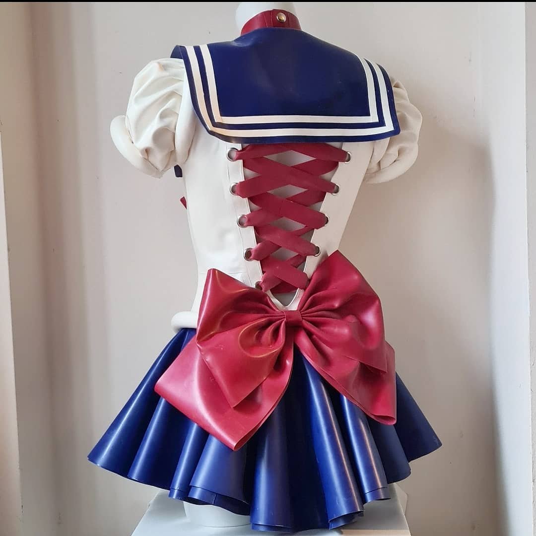 美少女战士乳胶衣cos服月野兔cosplay服装水冰月4代漆水手服女