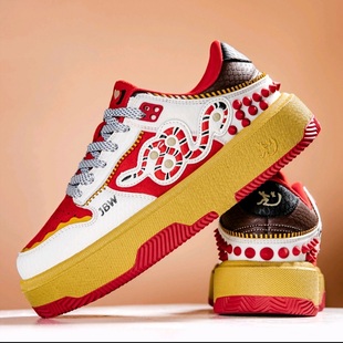 逸丞健步娃联名大白毽鞋专业踢毽子低帮爆米花高弹跑步跳绳毽球鞋