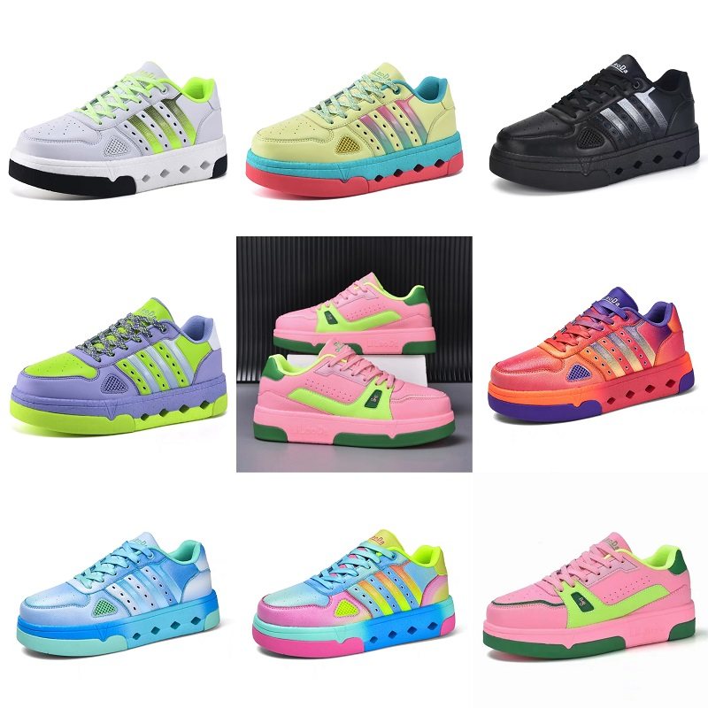 夏款lld李老大踢毽子大白毽鞋防滑男女踢毽子运动休闲平板毽球鞋