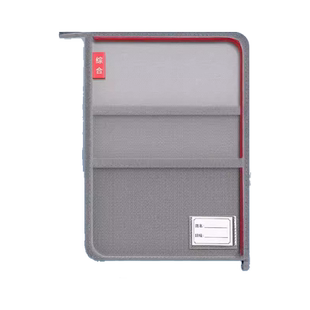 得力科目分类袋L型A4学科试卷收纳袋多层大容量文件袋拉链式透明卷子小学生作业袋学习资料袋网纱补习手提袋