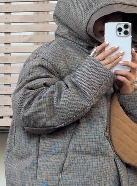 【缪系千金】微胖大码 私服定制羊毛羽绒高克重连帽外套 251121