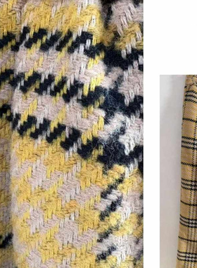 NXJ【蛋黄酥】微胖大码 小香粗花呢编织阔腿裤长裤 251213