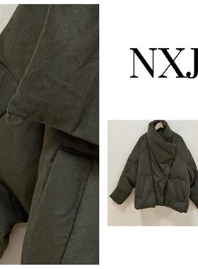 【一见倾心】微胖大码 欧货大领子高克重宽松大版羽绒外套 251115