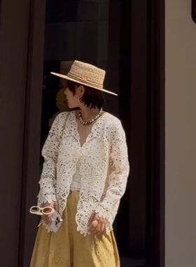 【小千金】微胖大码 立体珠片刺绣精工衬衫女  260354