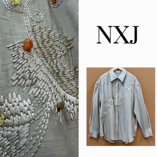 衬衫 NXJ 刺绣钉珠宽松大版 微胖大码 260311 凤舞