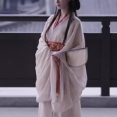 2025新款 马山楚墓复原款 仙气飘飘大袖 战国袍汉服女春季 衫 直裾襦裙