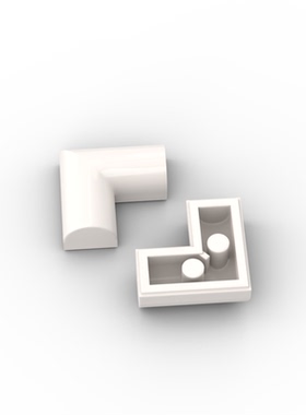 兼容乐高 79757 国产科技教育积木零件 2x2转角弧面砖小颗粒配件