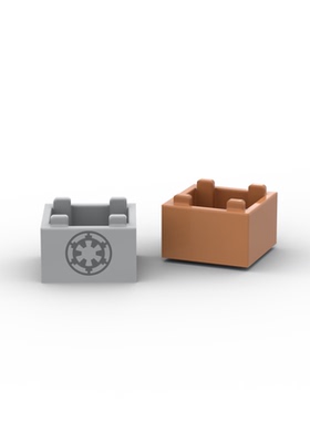 兼容乐高积木35700 59121 2821国产科技教育积木2*2*1箱子宝箱