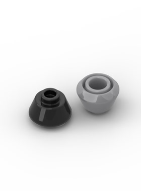 兼容乐高33492国产科技教育积木零件1x1圆椎砖 盛具moc小颗粒配件