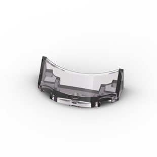 国产科技教育积木零件兼容81911 2x4半圆弧形挡风玻璃汽车MOC配件