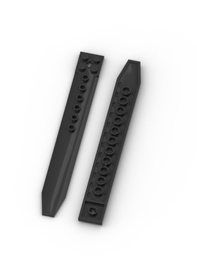 兼容乐高 62743 国产科技教育积木零件 2x16楔形螺旋桨moc小颗粒