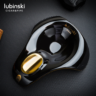 鲁宾斯基雪茄剪刀直冲打火机陶瓷烟灰缸入门三件礼盒套装