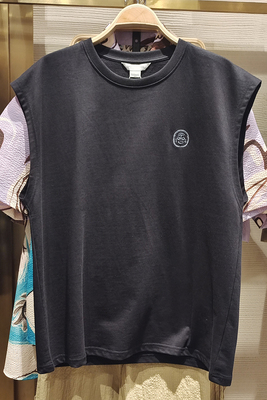 棉质打底衫T恤长袖宽松背心圆领