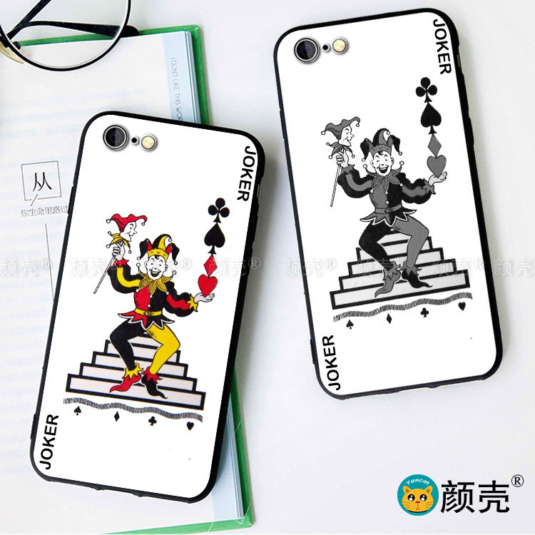 扑克牌大王/小王XR苹果11PROMAX手机壳7/8plus软壳iphoneXS防摔6S
