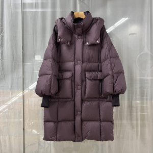 奕路莎E25DW8850商场专卖2024冬时尚新品女装韩系保暖长款羽绒服