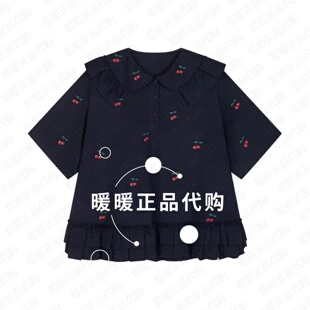 UOOYAA乌丫专柜正品 刺绣彼得潘领T恤1999 2026夏UY26222T146173