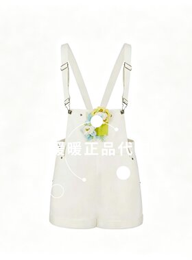 13DE 2026春夏新款花朵玩偶复古背带短裤1780