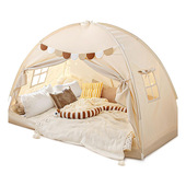 儿童帐篷游戏屋隐私空间透气携式 睡觉小房子亚马逊室内睡眠帐篷