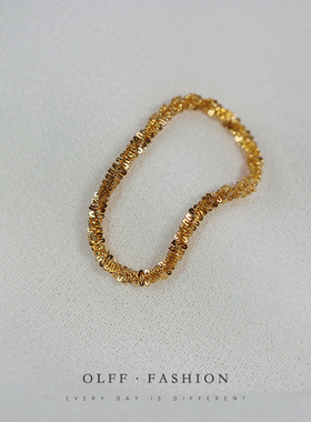 波光粼粼戒指时尚钢镀韩版个性