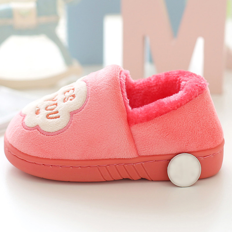 Pantoufles enfants en autre pour hiver - semelle caoutchouc naturel - Ref 1005693 Image 4