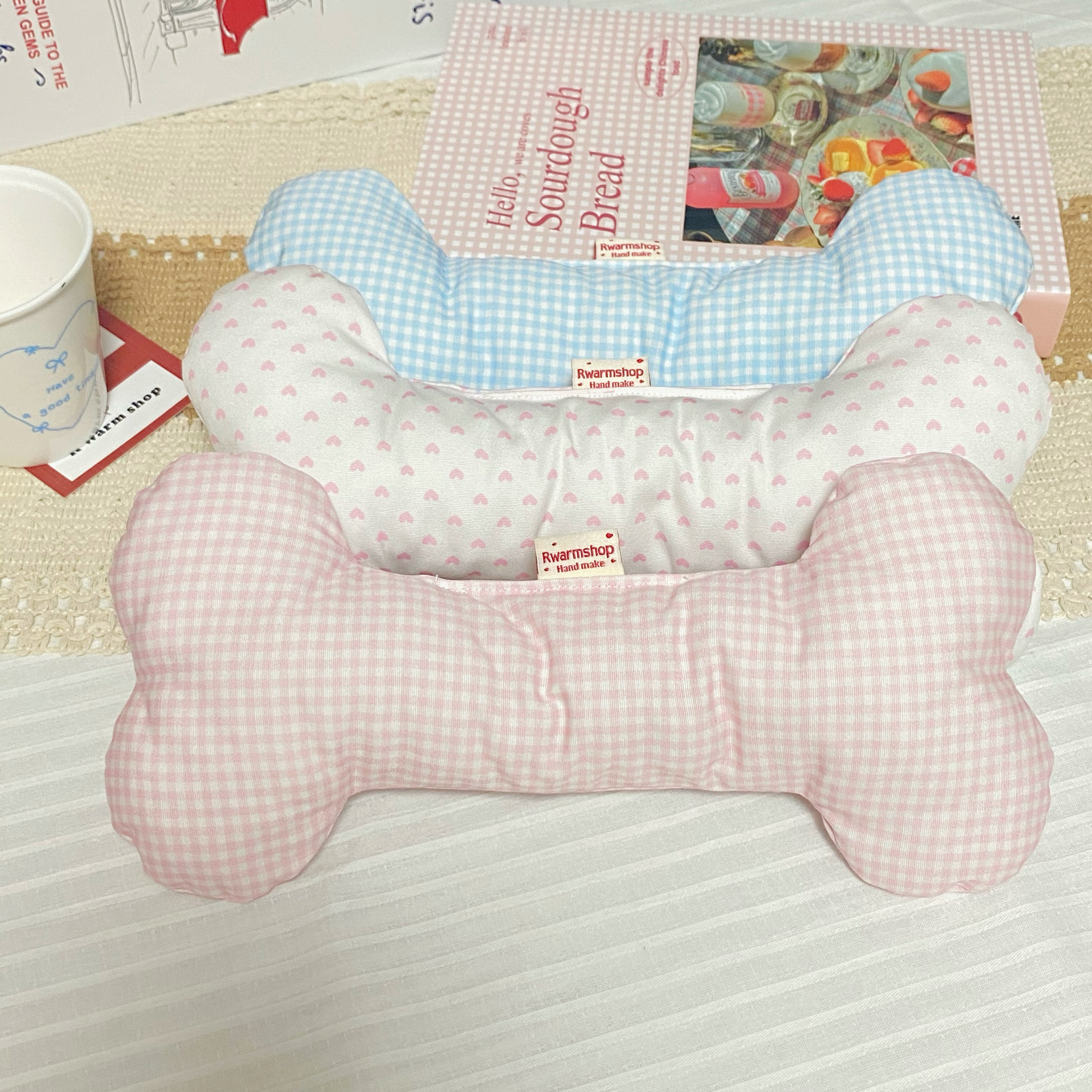 R Warm shop宠物玩具发声咬咬骨头枕头狗狗睡觉枕头抱枕靠垫