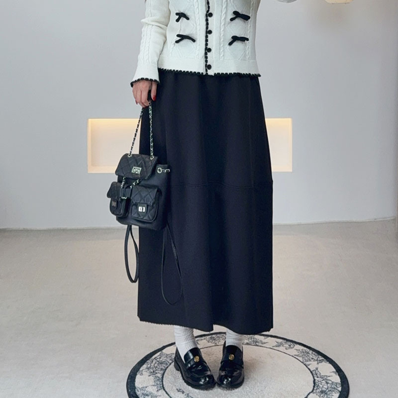 双天25年胖mm大码女装新款工装风裙子松紧腰花苞半身裙秋冬W-257