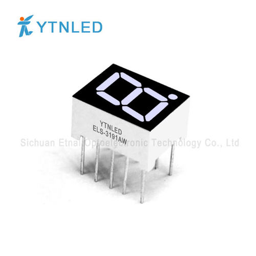 ELS-3191AW,ELS-3191BW,0.39英寸1位共阴共阳白色数码管YTNLED