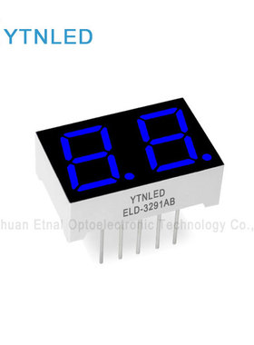ELD-3291AB,ELD-3291BB,0.39英寸2位共阴共阳蓝色数码管YTNLED
