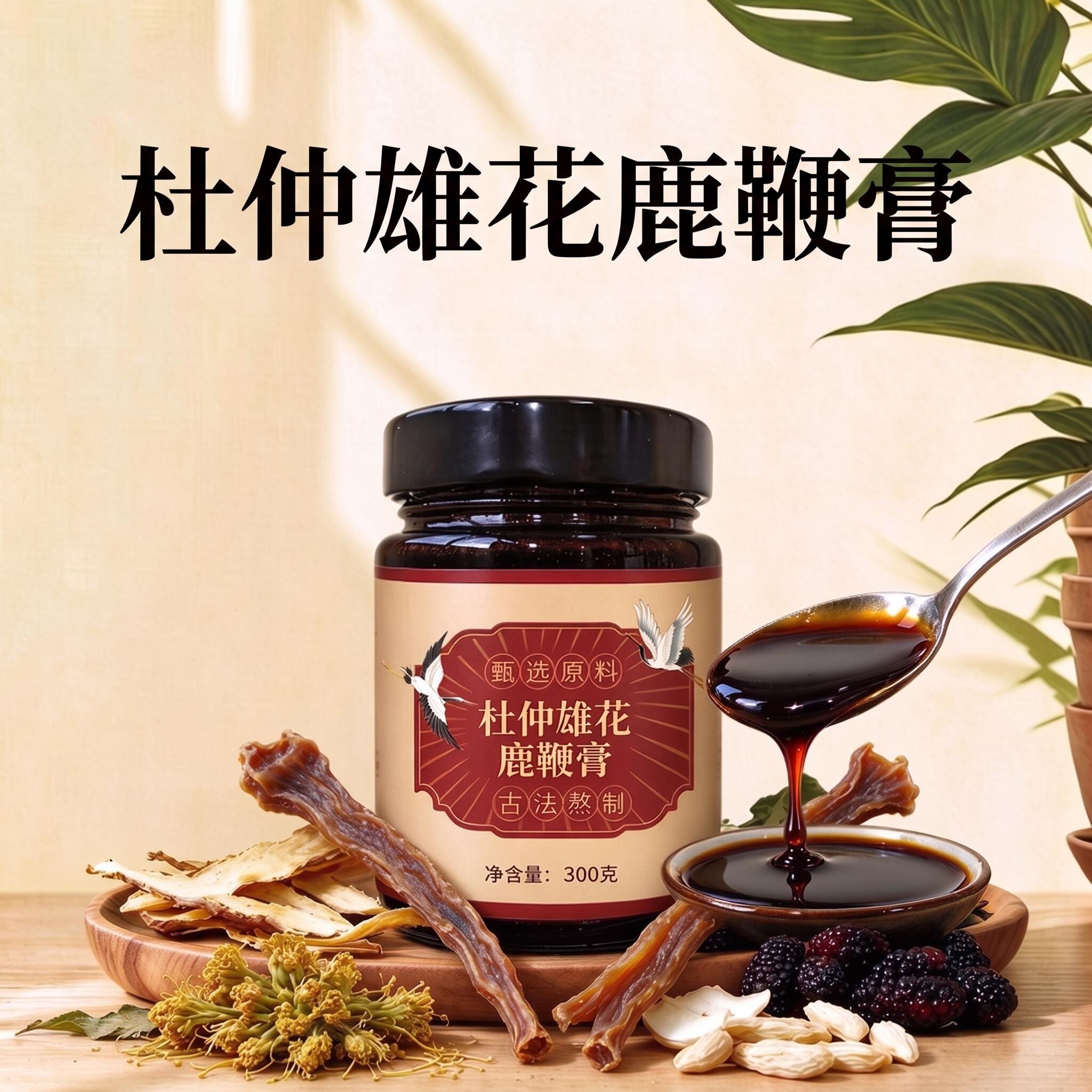 【草本膏滋】杜仲雄花鹿鞭膏 原方配比精选材料匠心熬制滋补佳品