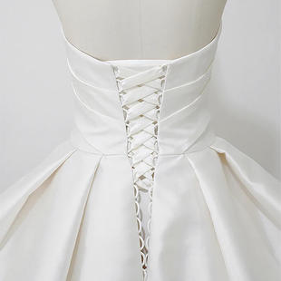 婚纱礼服后背拉链改挡板配件三件套缎面加大挡布配饰