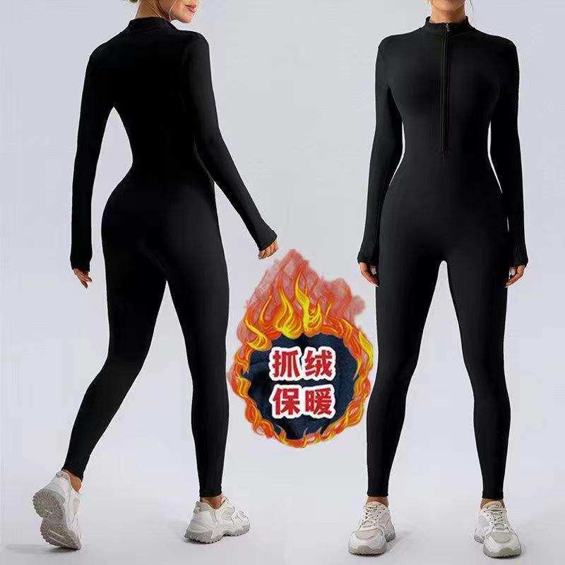 秋冬加绒长袖长裤运动瑜伽健身跑步保暖套装裸感一体式紧身,运动/瑜伽/健身/球迷用品,瑜伽连体衣,淘宝优惠券,粉丝福利购,淘宝优惠卷