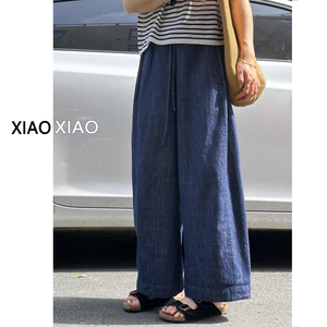 不显瘦包退换！棉麻遮跨阔腿裤女