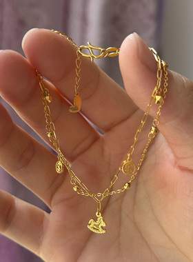 2026马年本命年饰品新款巨好看的马上有钱手链高颜值女轻奢高级感