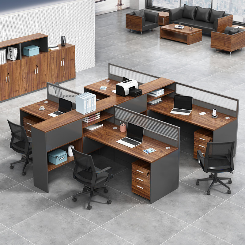 上海办公屏风隔断 卡座职员桌办公桌电脑桌 简约现代办公桌椅组合