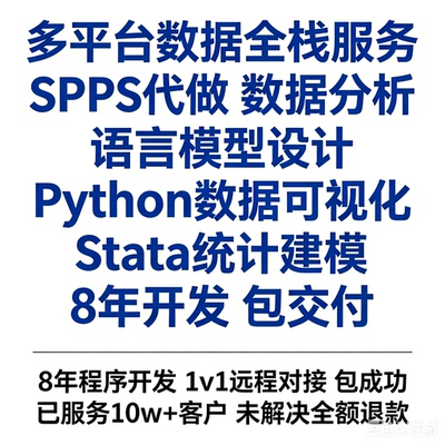 数据分析绘图8年程序员包出图