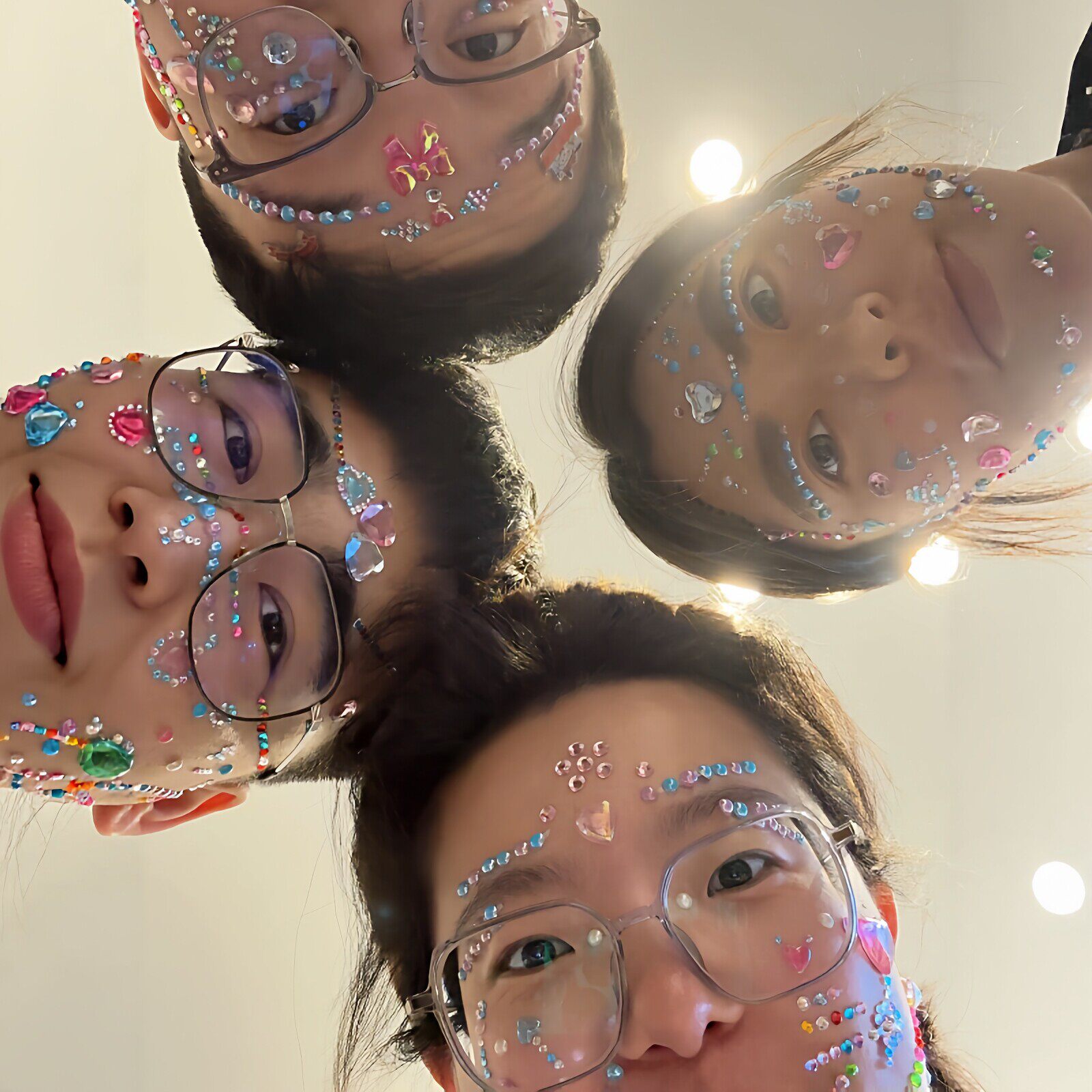 麻将惩罚贴纸水晶钻石贴