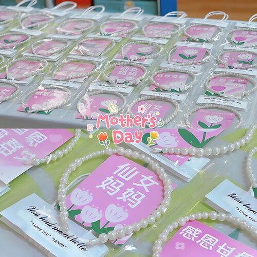 珍珠发箍母亲节手工diy材
