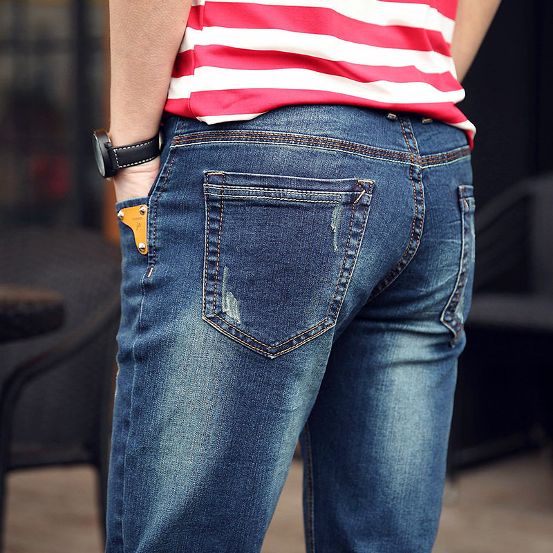Jeans pour adolescent pieds Slim pour été - Ref 1468359 Image 5