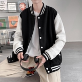GB5593P60美式街头棒球服男夹克春季加肥加大码潮胖人宽松呢料拼，男装夹克，星座510A-2