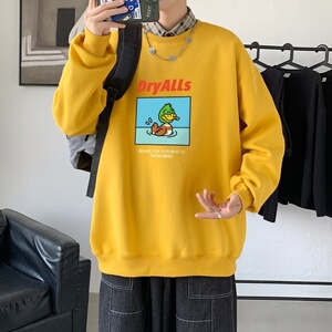 Y2488P38秋卫衣2023秋冬男圆领韩版嘻哈运动外套ins港风休闲上衣图片