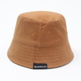 M1415P16新日系遮脸水桶帽韩版简约字母布标渔夫帽显脸小双面盆帽，帽子，星座510A-2