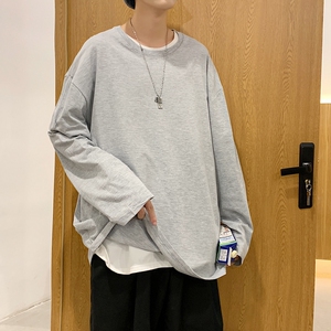 GB5621P19春秋oversize宽松休闲慵懒风卫衣男潮牌圆领情侣上衣ins图片