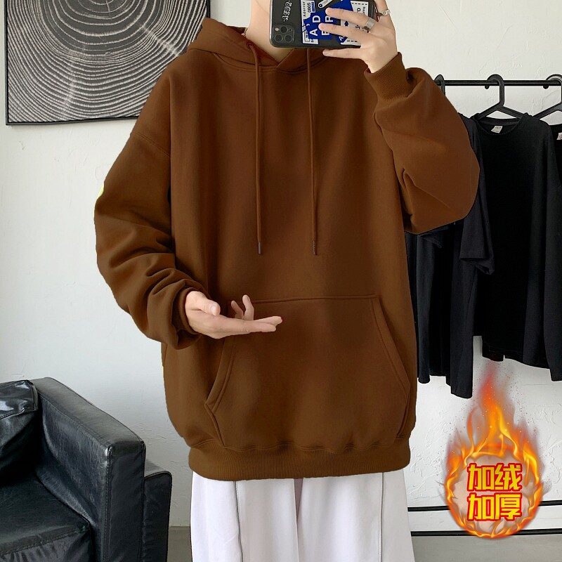 GB5921P49加绒加厚卫衣男连帽潮牌ins冬季中山外套oversize高街秋,男装卫衣,星座510A-2