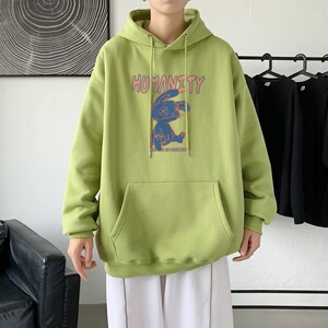 L2556P48秋冬新款卫衣男装宽松港风日系外套连帽衣服宽松卫衣图片