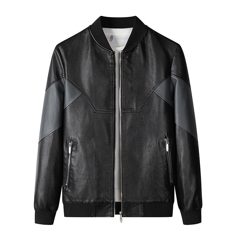 PY5253P85男士皮衣2023新款秋冬潮男皮衣刺绣夹克外套男装PU皮衣，男装皮衣，星座510A-2