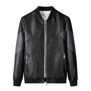 PY5253P85男士皮衣2023新款秋冬潮男皮衣刺绣夹克外套男装PU皮衣,男装皮衣,星座510A-2