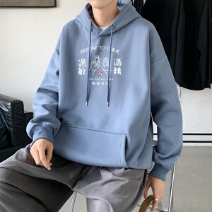 L2417P48秋冬新款卫衣男装宽松港风日系外套连帽衣服宽松卫衣图片