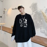 MD2693P55毛衣男春秋宽松潮流oversize网红线衣情侣ins超火针织衫，男装针织衫/毛衣，星座510A-2